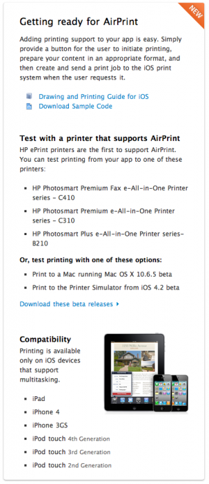 Airprint download mac os xcode